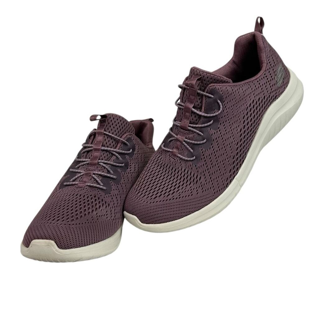 Skechers Ultraflex Bungee Slip On Athletic Sneakers Mauve Size 9 12550